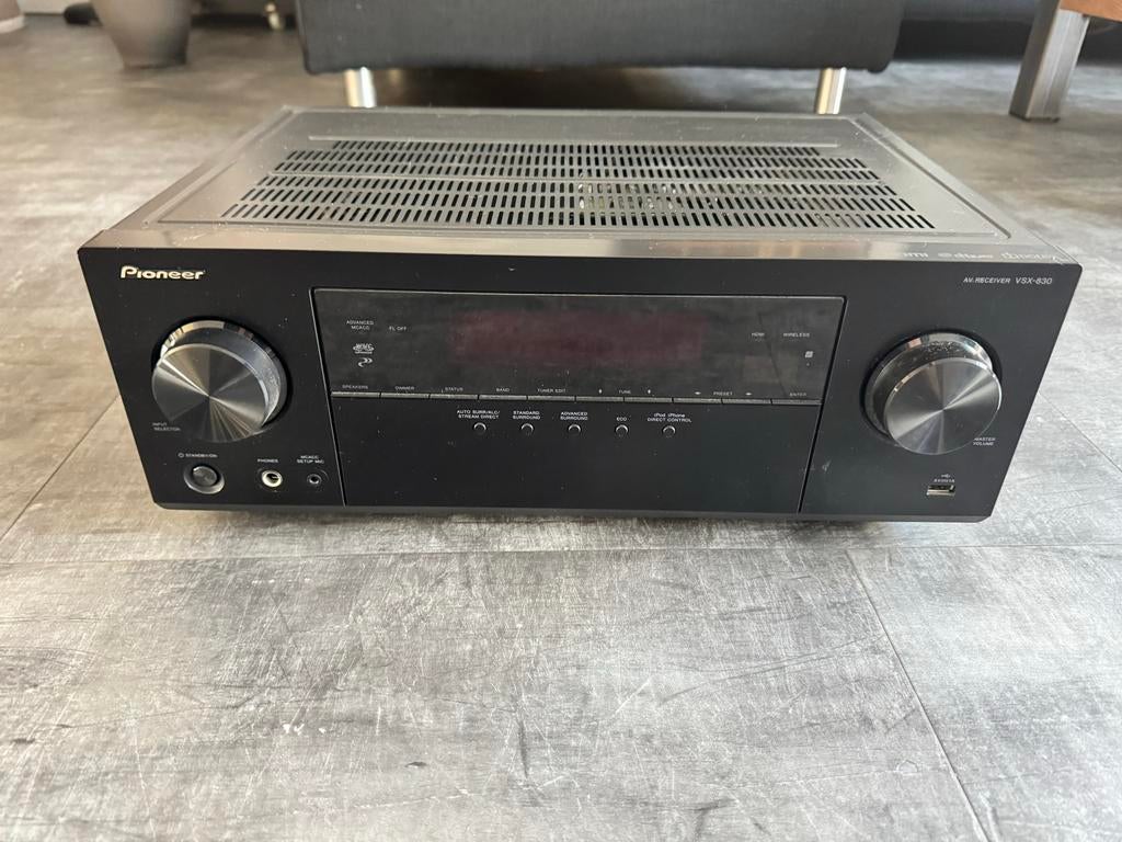 Pioneer VSX-830-K AV Receiver, surround versterker., Ophalen, Gebruikt, Pioneer, 120 watt of meer