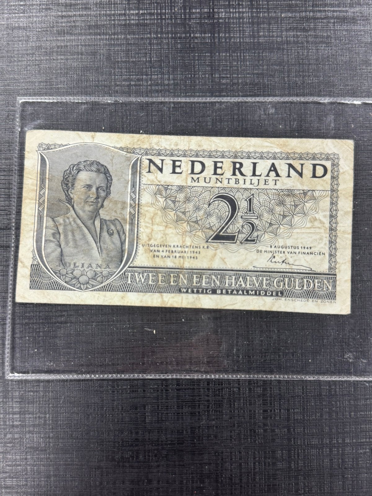 2,5 gulden muntbiljet 1949, Postzegels en Munten, Ophalen of Verzenden, 2½ gulden