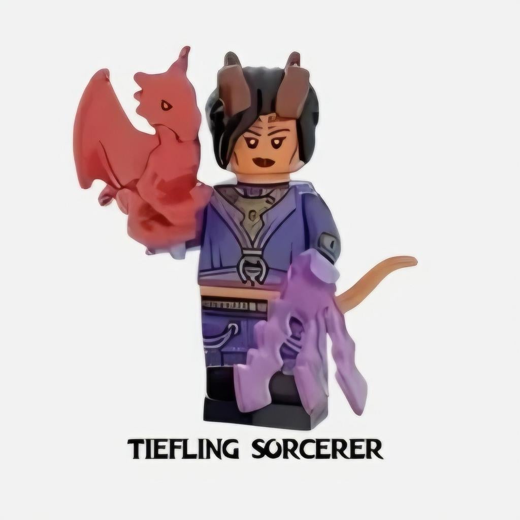 Lego 71047 Dungeons & Dragons: Tiefling Sorcerer Minifiguur, Ophalen of Verzenden