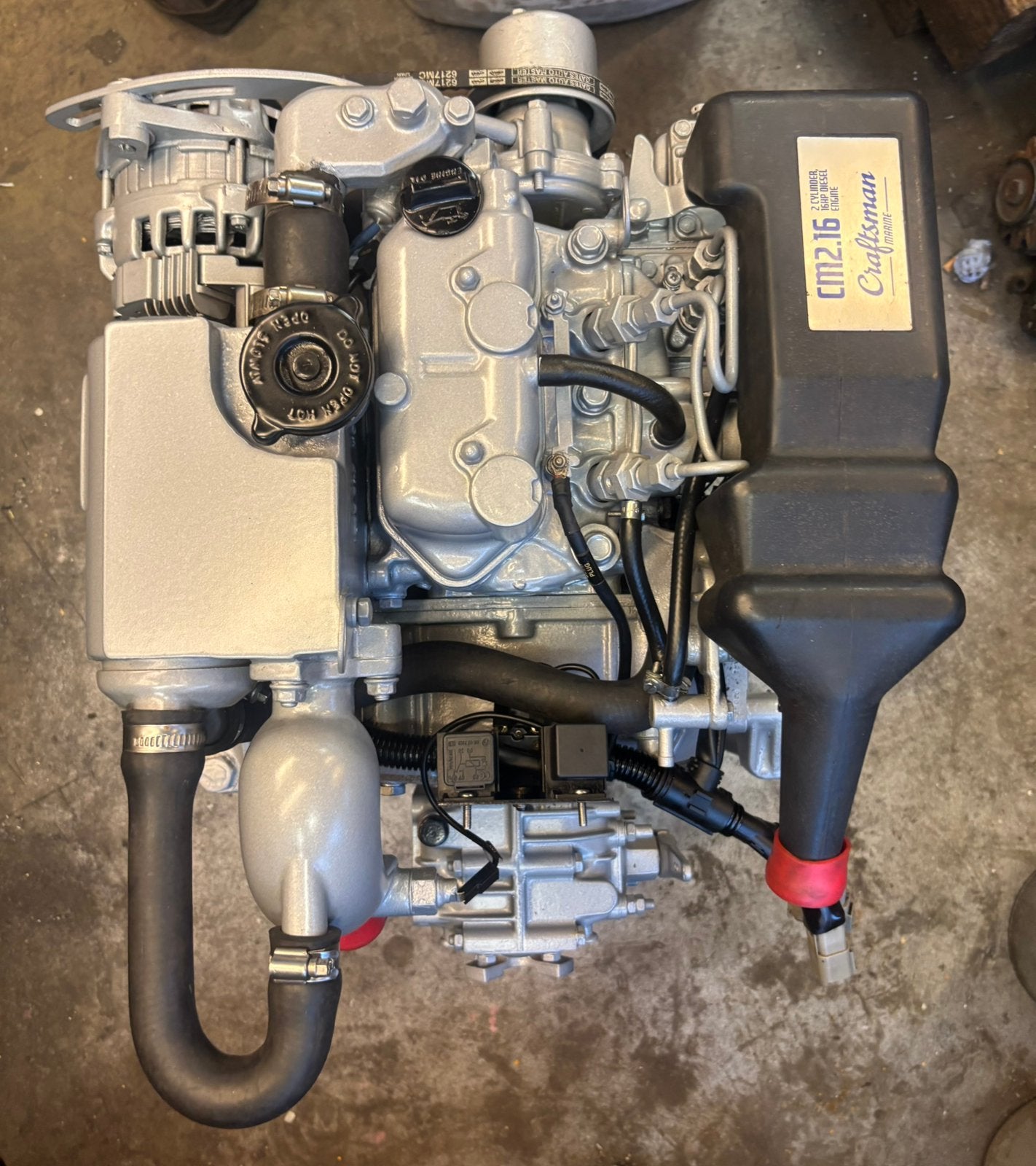 Craftsman cm2.16 scheepsdieselmotor met keerkoppeling, Ophalen, 10 tot 30 pk, Binnenboordmotor, Viertaktmotor
