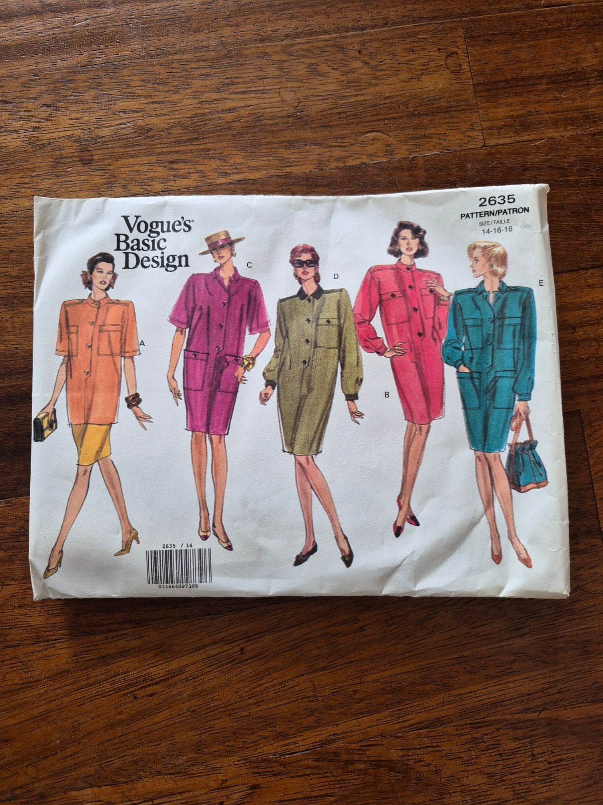 naai patroon vogue basic design 2635, Overige merken, Vrouw, Ophalen of Verzenden, Overige typen