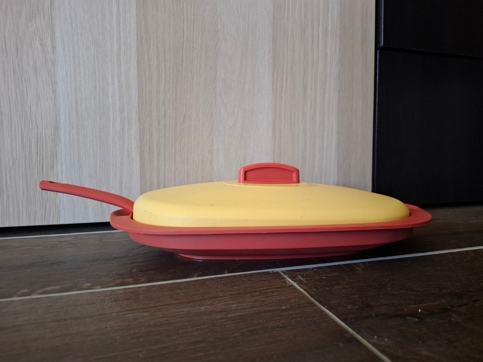 Tupperware Microgolf Pan met Deksel en Lepel - 400 ml, Gebruikt, 400 ml, Overige typen, Ophalen of Verzenden