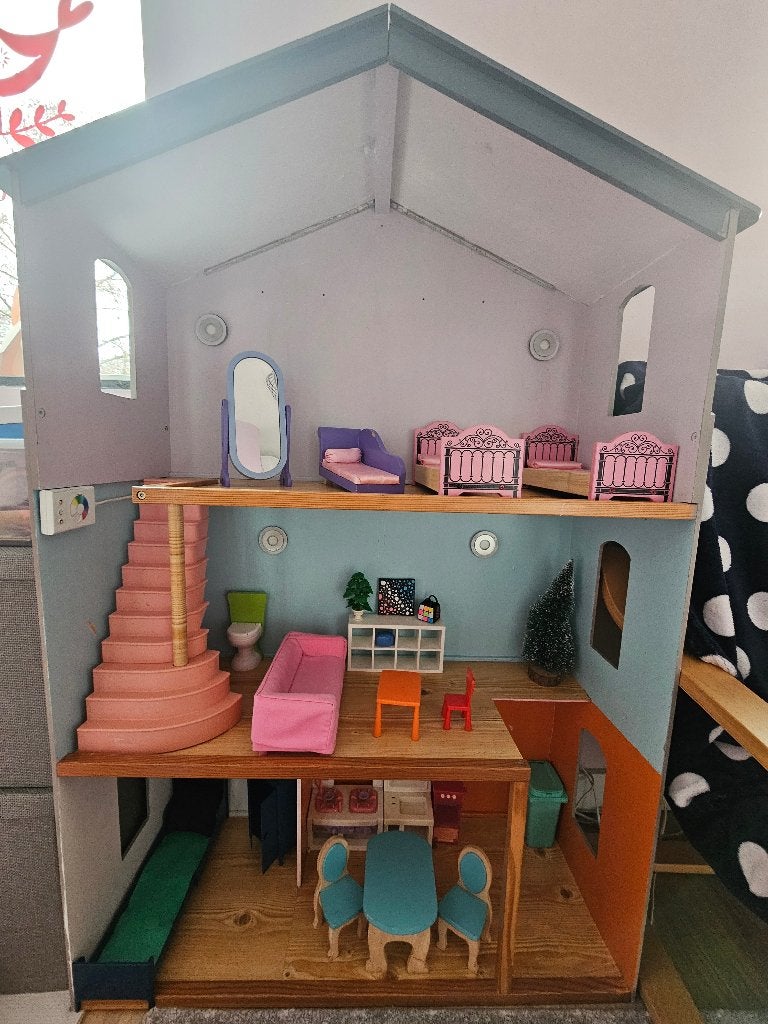 Poppenhuis kidskraft, Kinderen en Baby's, Speelgoed | Poppenhuizen, Ophalen, Gebruikt, Poppenhuis