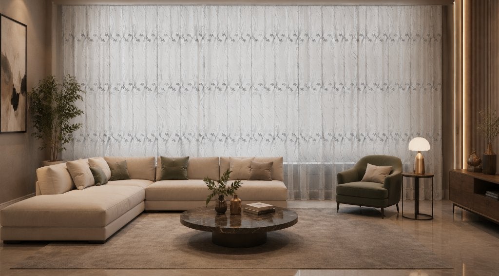 Luxe vitrage gordijnen, 200 cm of meer, Wit, Ophalen of Verzenden, Zo goed als nieuw