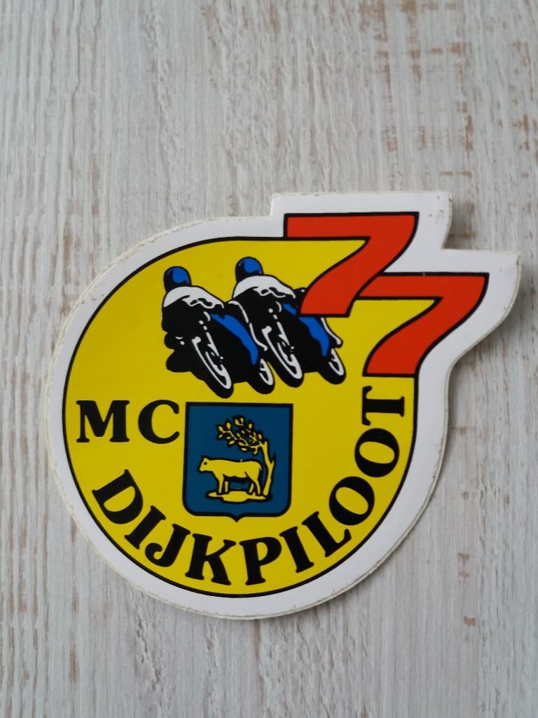 sticker MC 77 DIJKPILOOT, Ophalen of Verzenden, Zo goed als nieuw, Overige typen