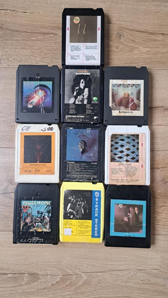 Vintage 8-track tapes: Rock, Pop, Country, Jazz 8 track, Gebruikt, 2 t/m 25 bandjes, Ophalen of Verzenden, Voorbespeeld