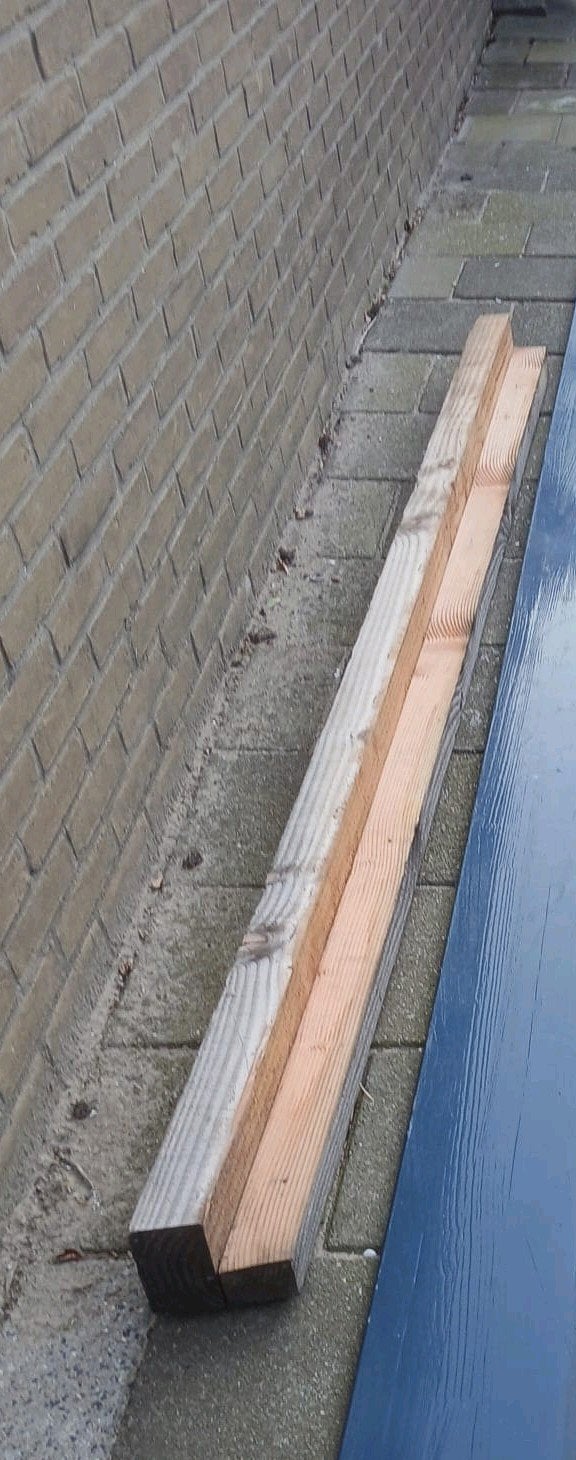 Douglas hoek paal hout bouw, Tuin en Terras, Palen, Balken en Planken, Ophalen