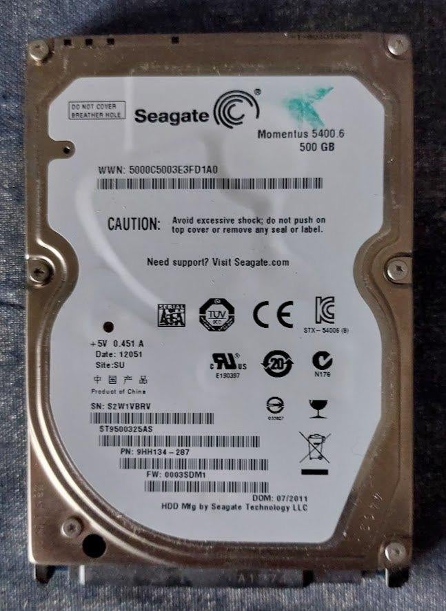 Seagate harddisk 500 gb [6006]  [CoCoHa], Computers en Software, Harde schijven, Intern, Gebruikt, Ophalen of Verzenden, 500 GB