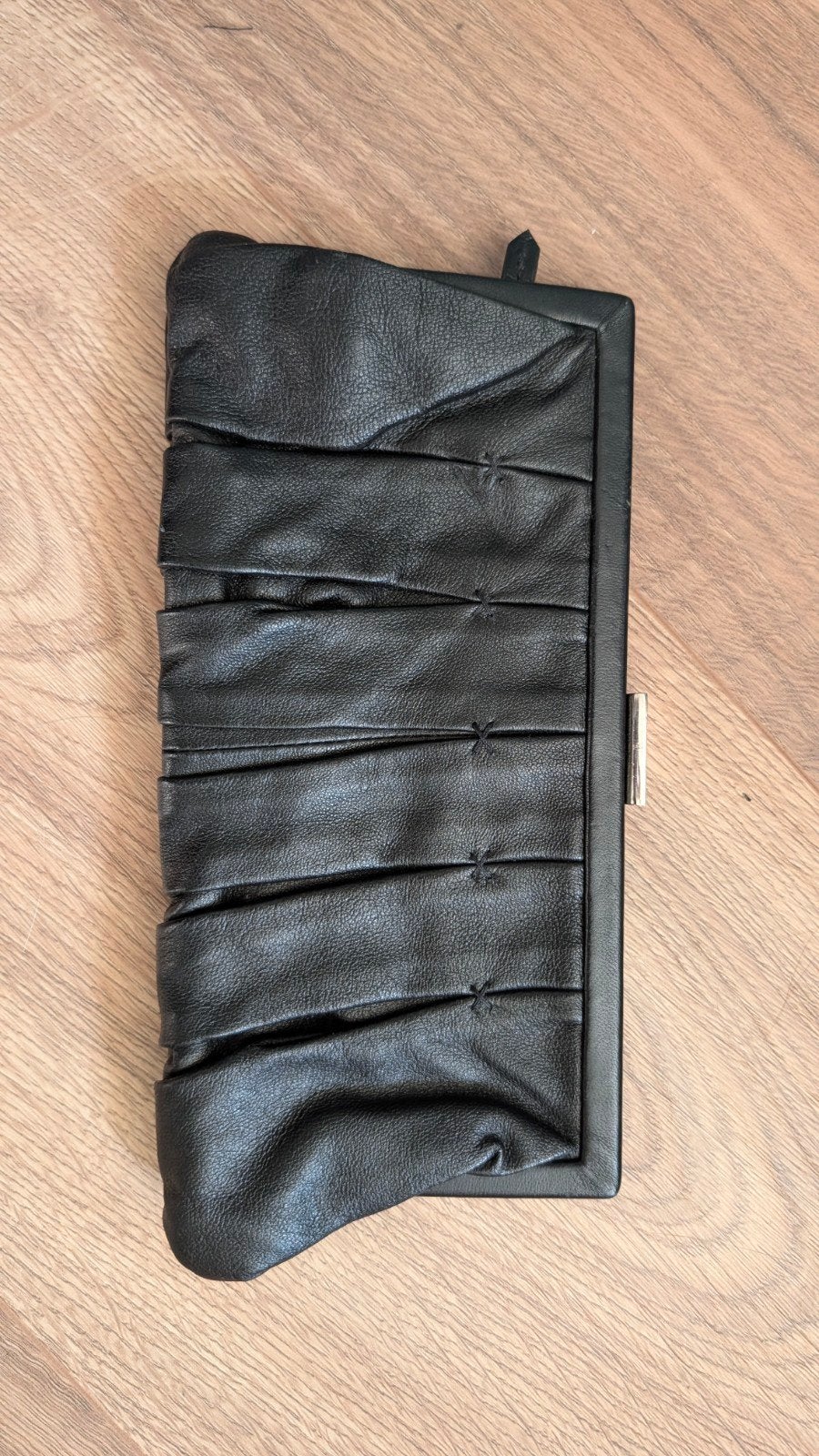 Becksöndergaard Copenhagen Zwarte Leren Clutch, Ophalen, Gebruikt, Zwart, Avondtasje