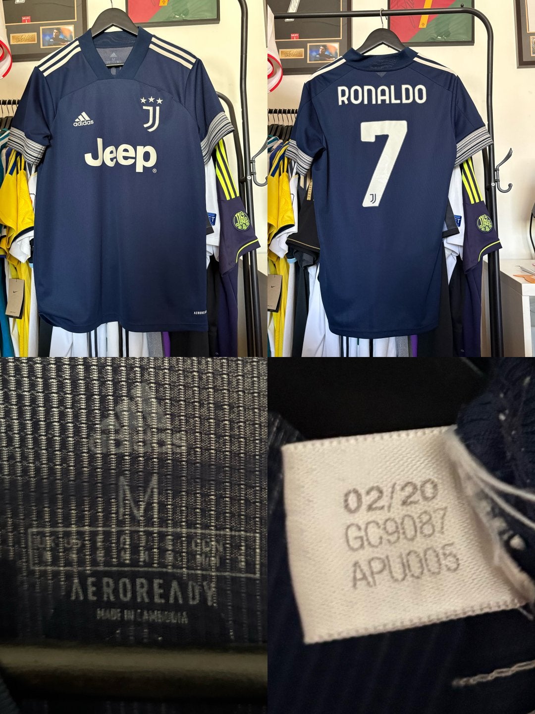 Ronaldo Juventus uitshirt 2020/21 - Origineel Maat M, Kleding | Heren, Ophalen of Verzenden, Zo goed als nieuw, Voetbal, Maat 48/50 (M)