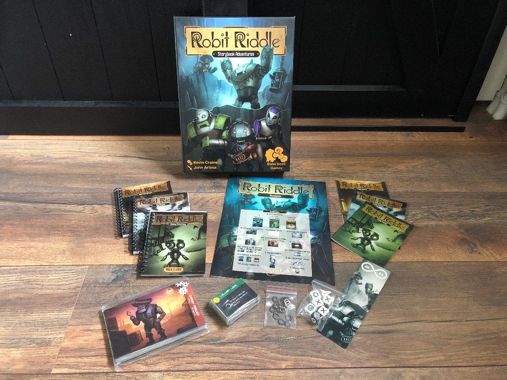 Robit Riddle - Storybook Adventure (EN), Vijf spelers of meer, Ophalen of Verzenden, Zo goed als nieuw, Baba Geek Games