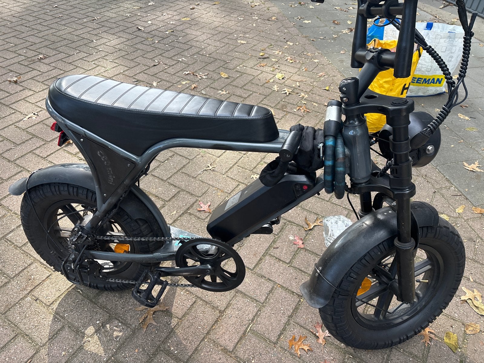 Stoere elektrische fatbike met dikke banden beetje kapot, Overige merken, Gebruikt, Ophalen of Verzenden, Minder dan 47 cm