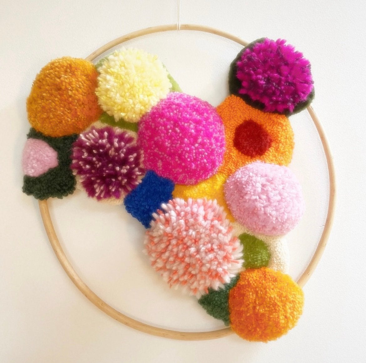 Handgemaakt wandkleed wol, Verzenden, Nieuw, 47 cm, Handgemaakt