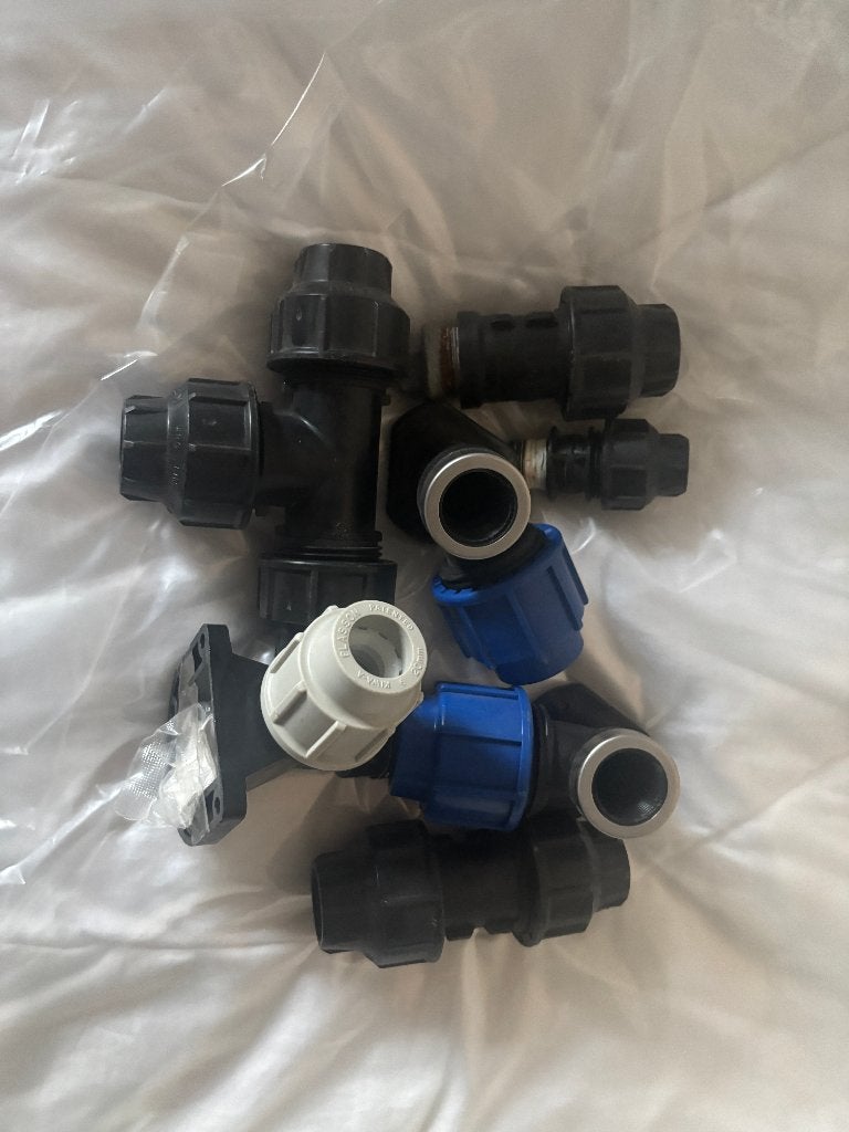 Tyleen  koppelingen, Ophalen, Pvc, Overige typen, 20 tot 40 mm