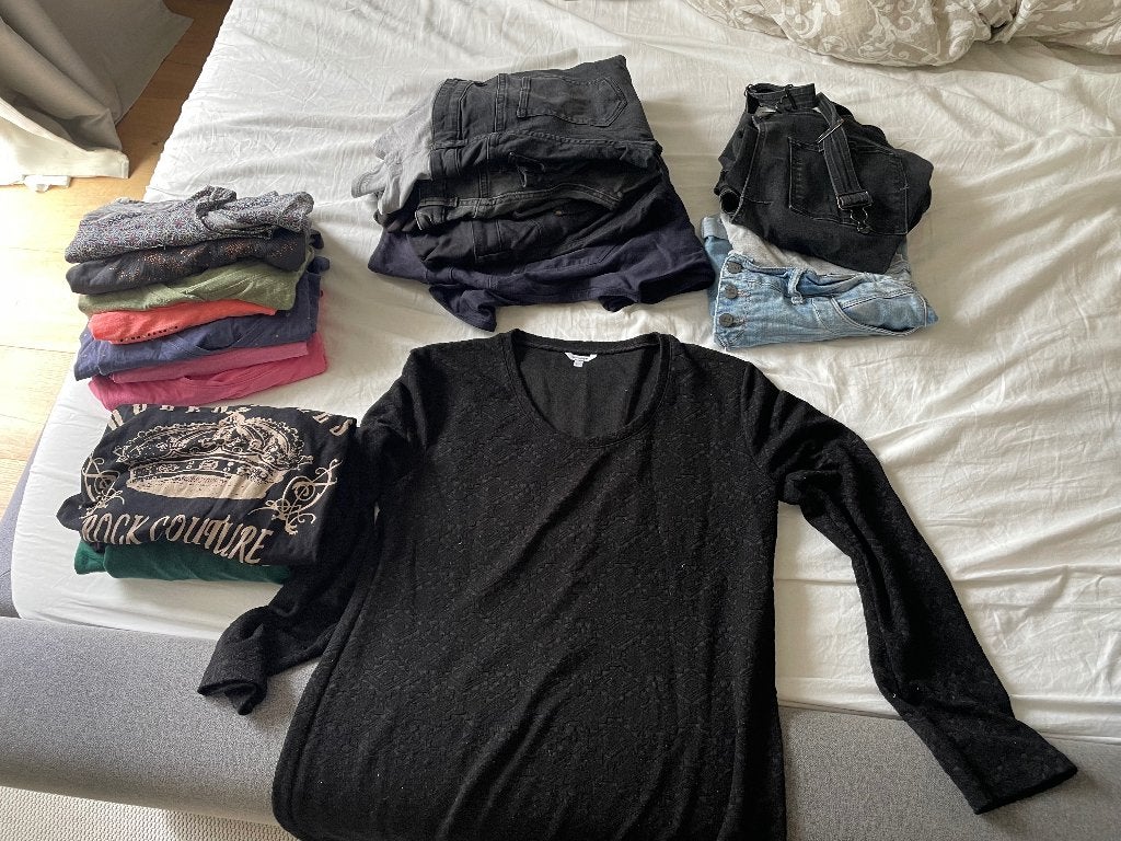 Pakket zwangerschapskleding, Ophalen, Gedragen, Overige kleuren