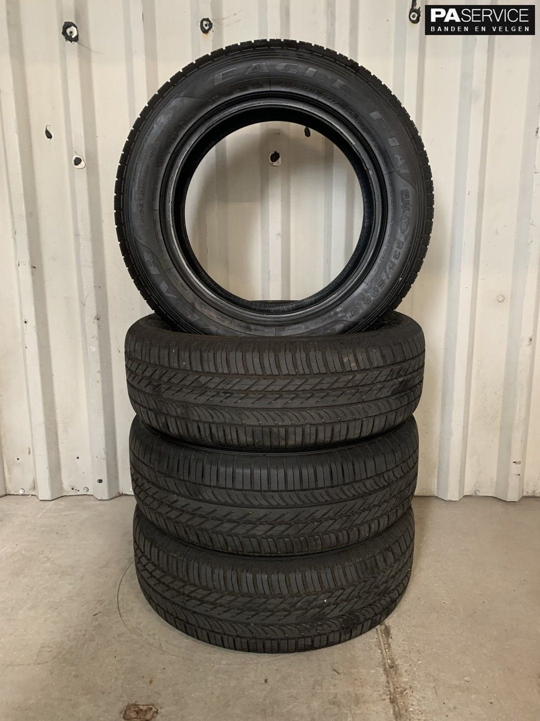 4x Goodyear 235 60 18 Zomerbanden met 7,4 en 7 mm, Auto-onderdelen, Banden en Velgen, Gebruikt, Velg(en), -, -