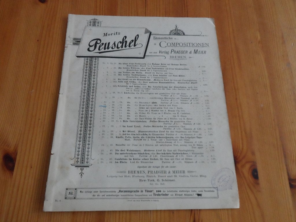 Edelweiss - m. Peuschel, Piano, Gebruikt, Ophalen of Verzenden, Artiest of Componist