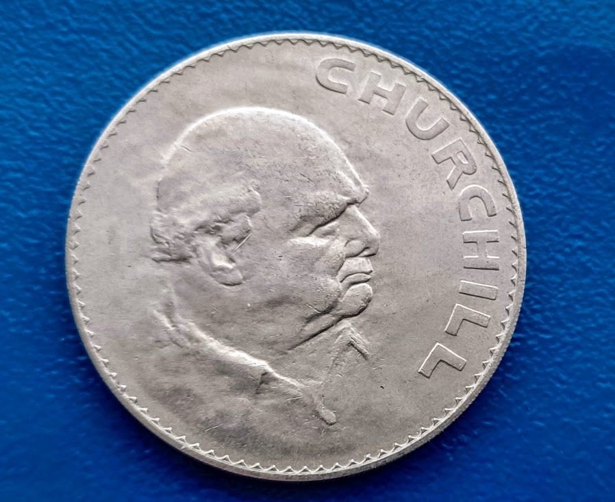 1 Crown - Elizabeth II Churchill, Postzegels en Munten, Munten | Europa | Niet-Euromunten, Verzenden, Overige landen, Losse munt