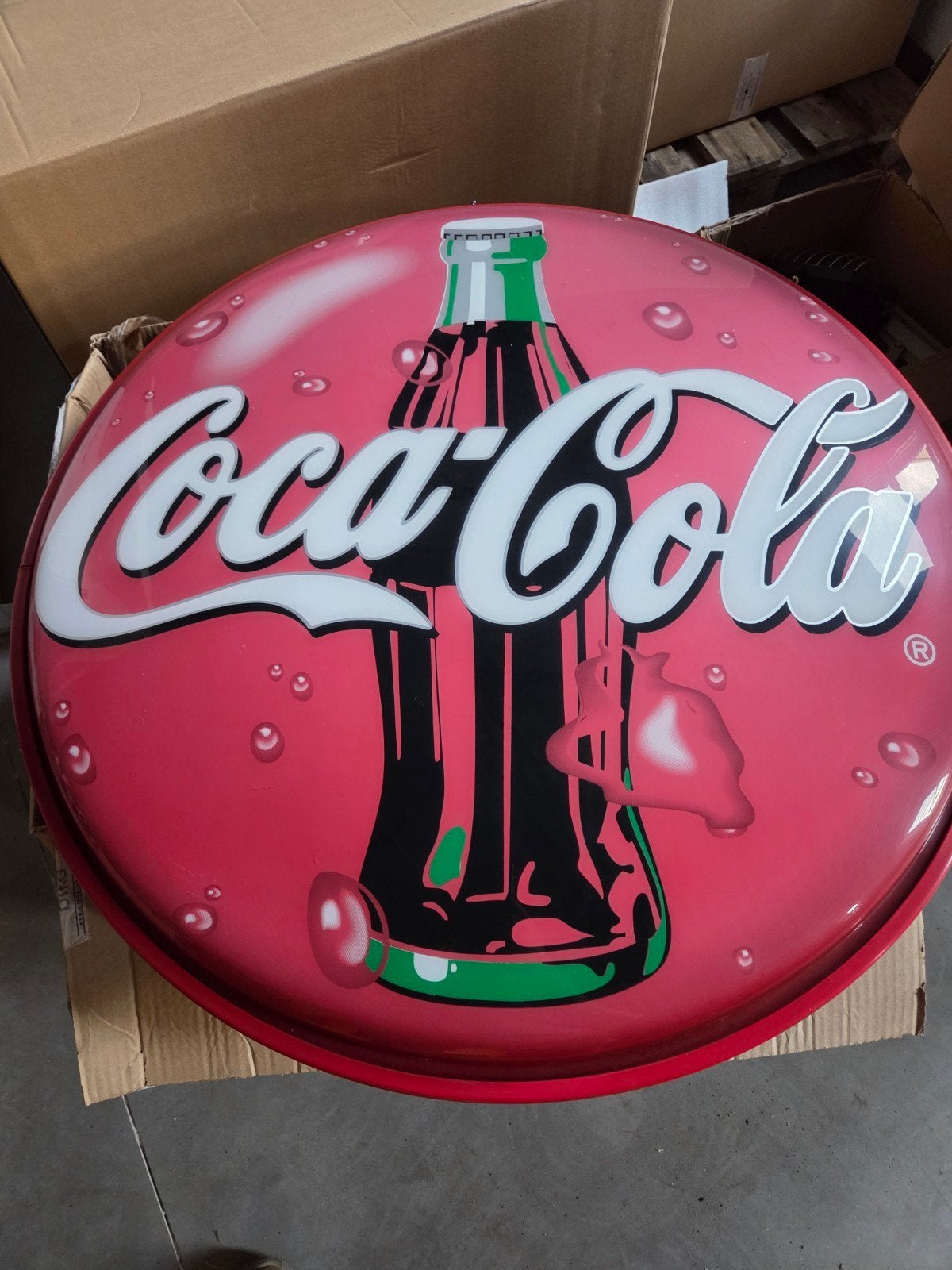 Originele Coca Cola Lichtreclame - 80 cm - Mancave Vintage, Ophalen, Gebruikt, Lichtbak of (neon) lamp, Info@api-neon.nl