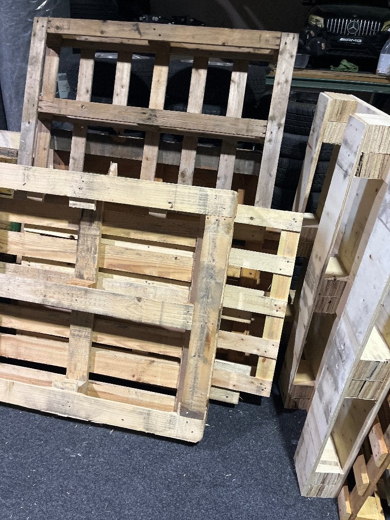 Pallet pallets wegwerp pallet hout, Ophalen, Minder dan 25 mm, Zo goed als nieuw, Minder dan 200 cm
