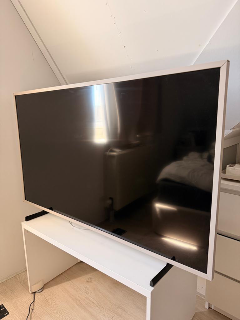 Samsung frame (model 2021) 55 inch incl beige frame, Ophalen, 50 Hz, Zo goed als nieuw, Samsung