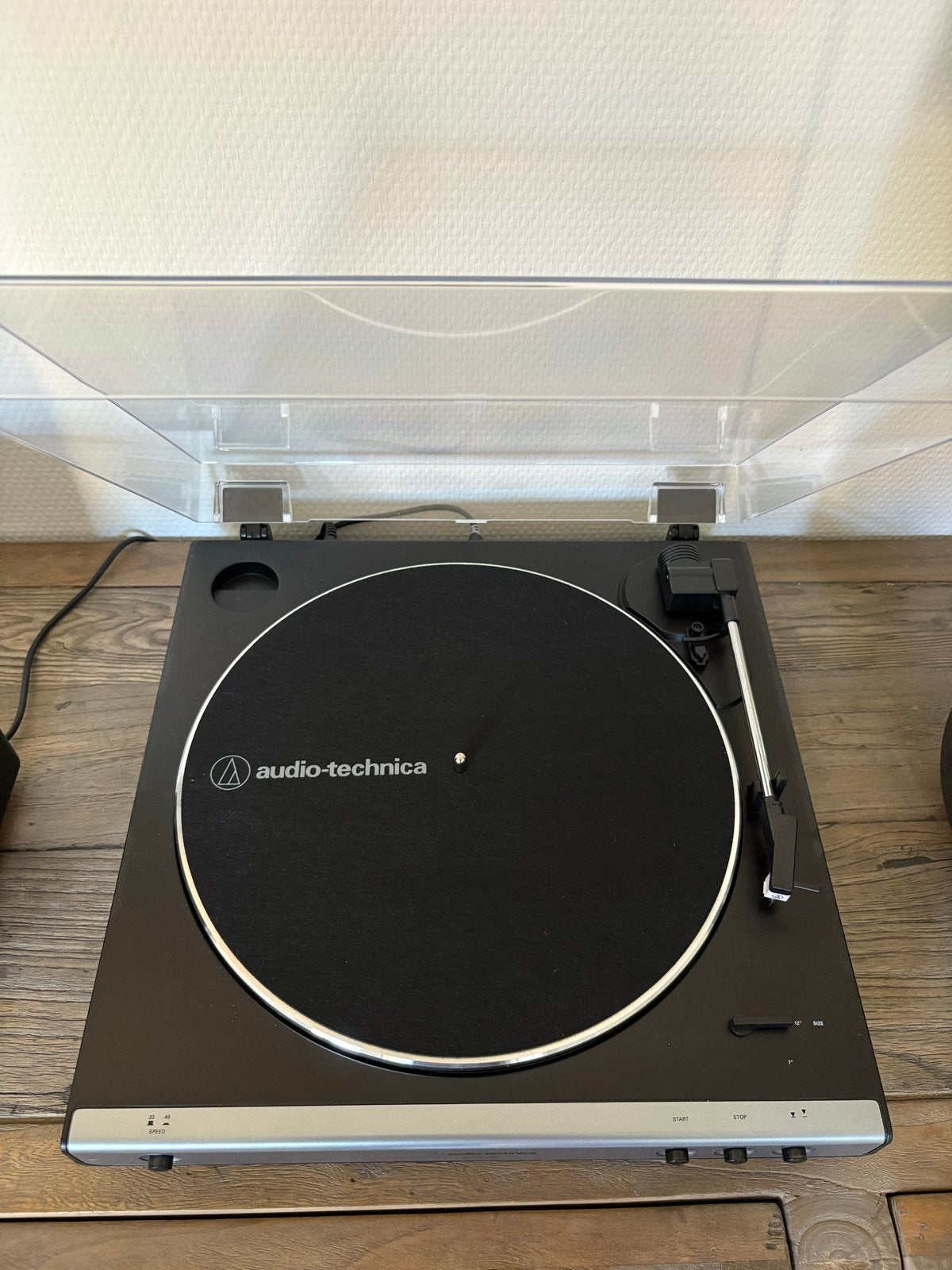 Audio-Technica AT-LP60XUSB Platenspeler Zwart, Audio, Tv en Foto, Platenspelers, Automatisch, Zo goed als nieuw, Platenspeler