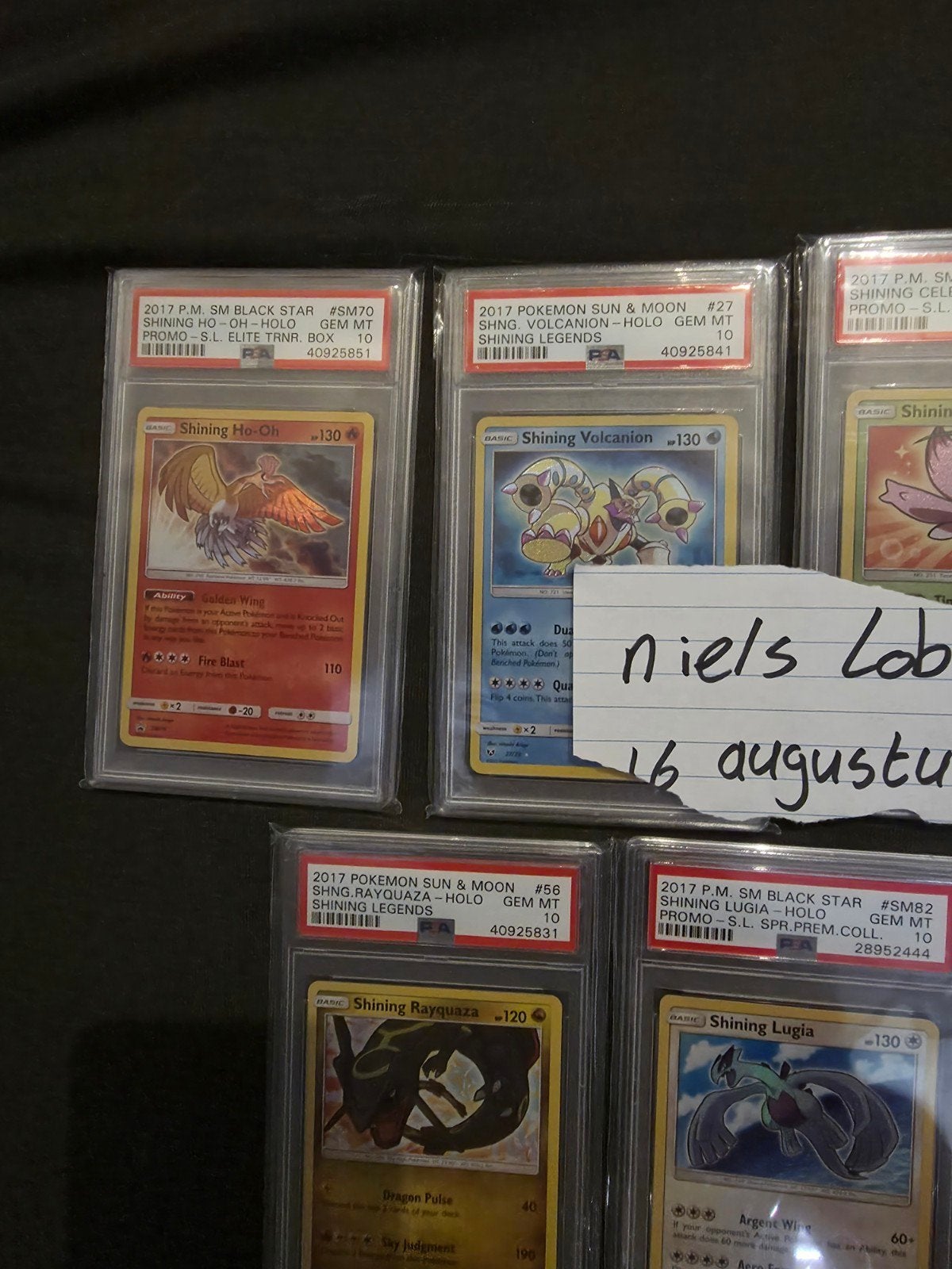 pokemon shining set Engels psa 10, Ophalen of Verzenden, Zo goed als nieuw