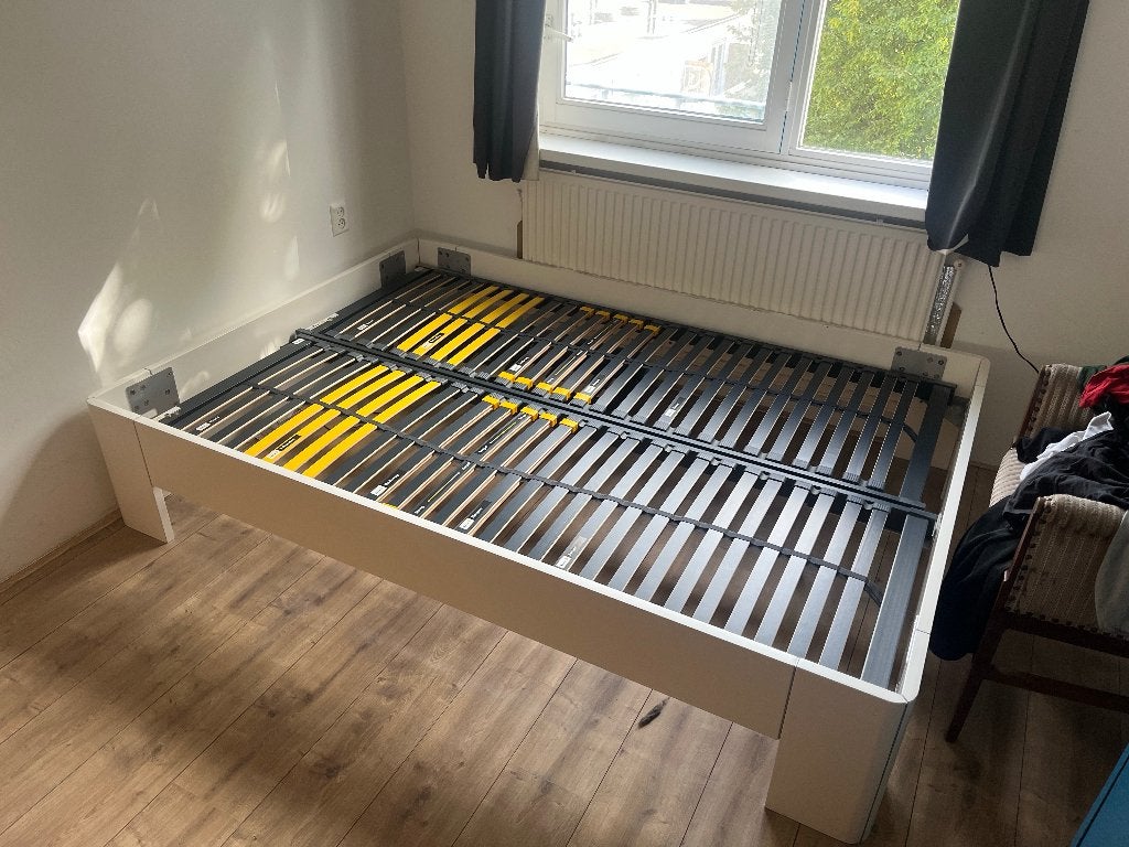 Lattenbodem Bossflex, Ophalen, Gebruikt, Wit, Tweepersoons