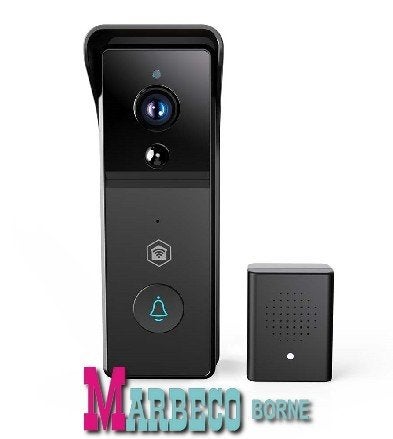 Videodeurbel, Smart "Ring" Doorbell, Accu, 3MP Full HD 1296p, Nedis SmartLife, Nieuw, Overige merken, Info@marbeco.com