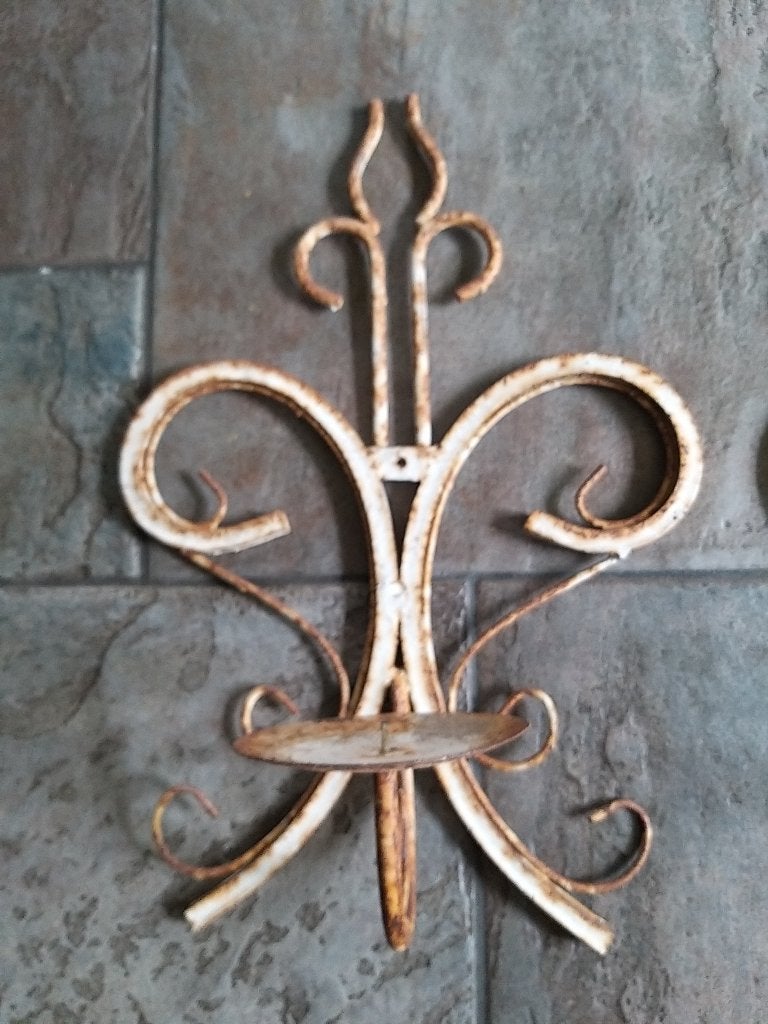 brocante wand kandelaar, Ophalen of Verzenden