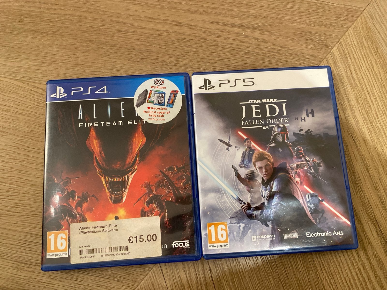 PS4 Alien Fireteam Elite & PS5 Star Wars Jedi Fallen Order, Avontuur en Actie, Gebruikt, 1 speler, Ophalen of Verzenden