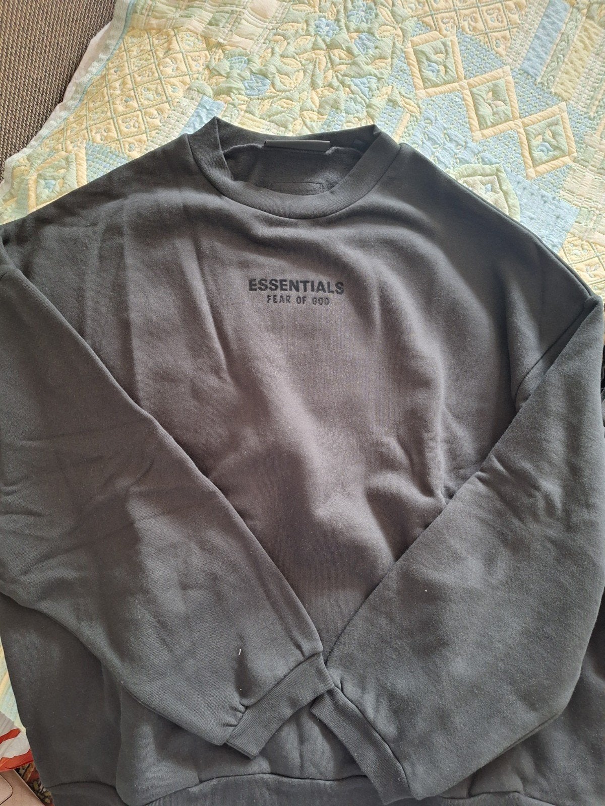 Essentials Fear of God Crewneck Zwart XL, Kleding | Heren, Truien en Vesten, Maat 48/50 (M), Zwart, Nieuw, Ophalen of Verzenden