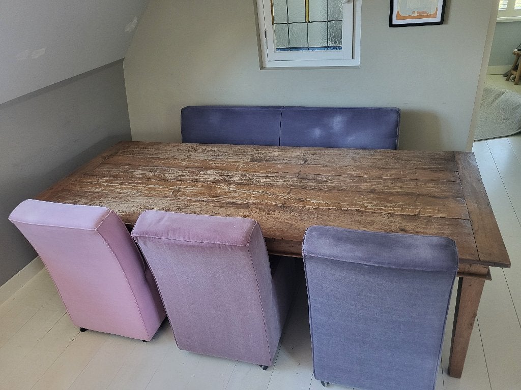 Kantoor annex eet tafel inclusief zitbank met stoelen, Ophalen of Verzenden