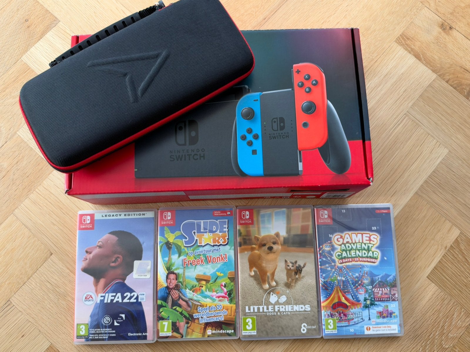 Nintendo Switch complete set, Met games, Met 2 controllers, Zo goed als nieuw, Ophalen