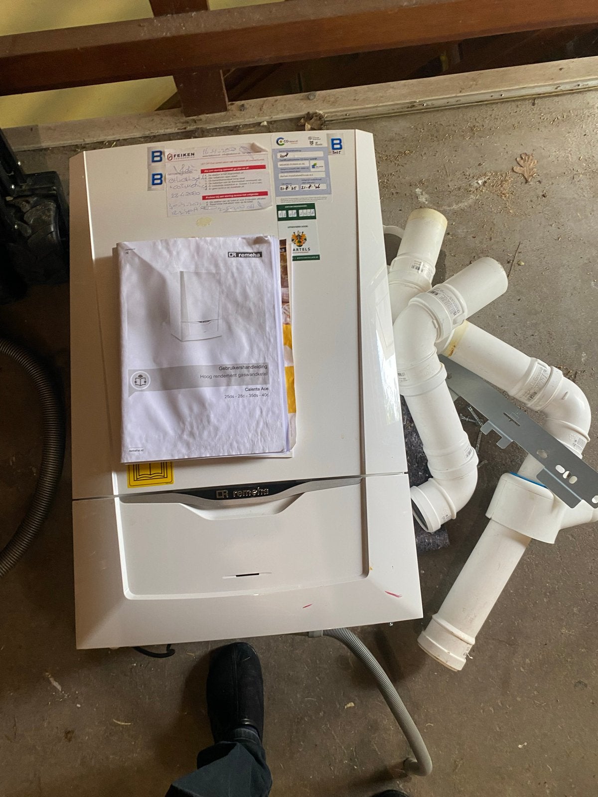 Remeha CV Calenta Ace 35ds solo met extern warmwatervat, 30 tot 80 cm, Hoog rendement (Hr), Cv-ketel of Combi-ketel, Minder dan 60 cm