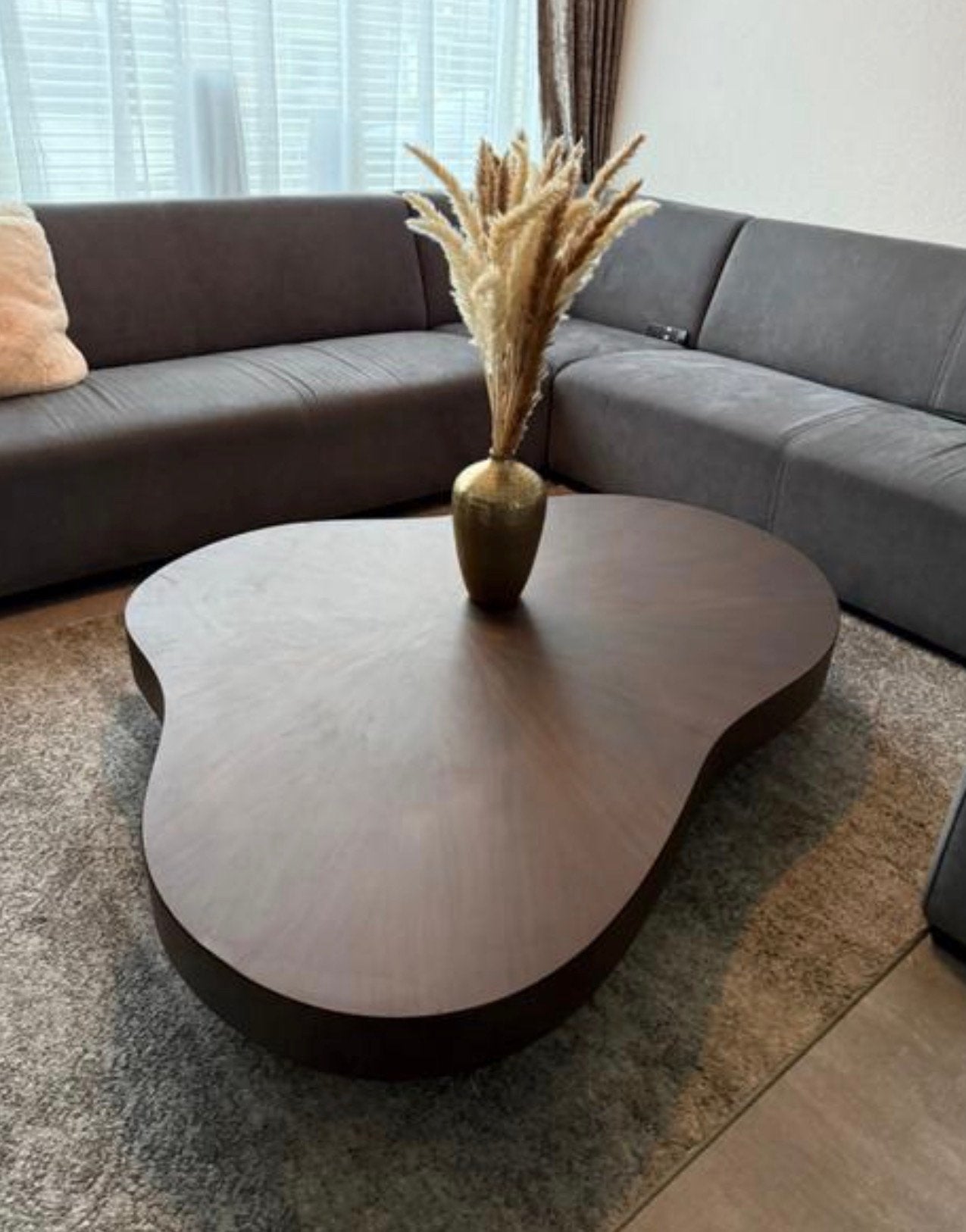 Eleonora Salontafel Bobbie - Walnootfineer, Huis en Inrichting, 100 tot 150 cm, Nieuw, Ophalen of Verzenden, Overige vormen