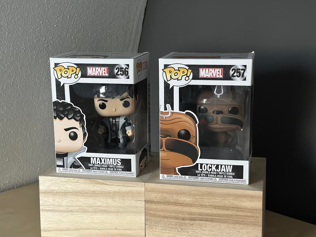 Funko Pop! Inhumans | Maximus (256) & Lockjaw (257), Ophalen, Zo goed als nieuw