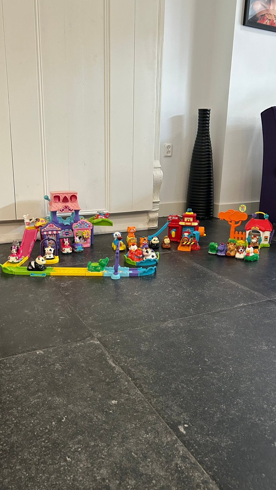 Grote partij Vtech Toet Toet speelgoed en accessoires, Ophalen, Gebruikt, 2 tot 4 jaar