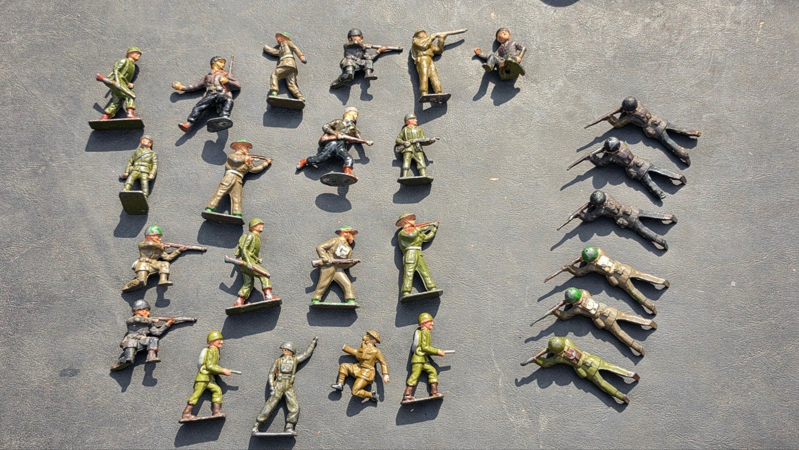 Tinnen soldaatjes WO2 - Diverse figuren, Ophalen of Verzenden