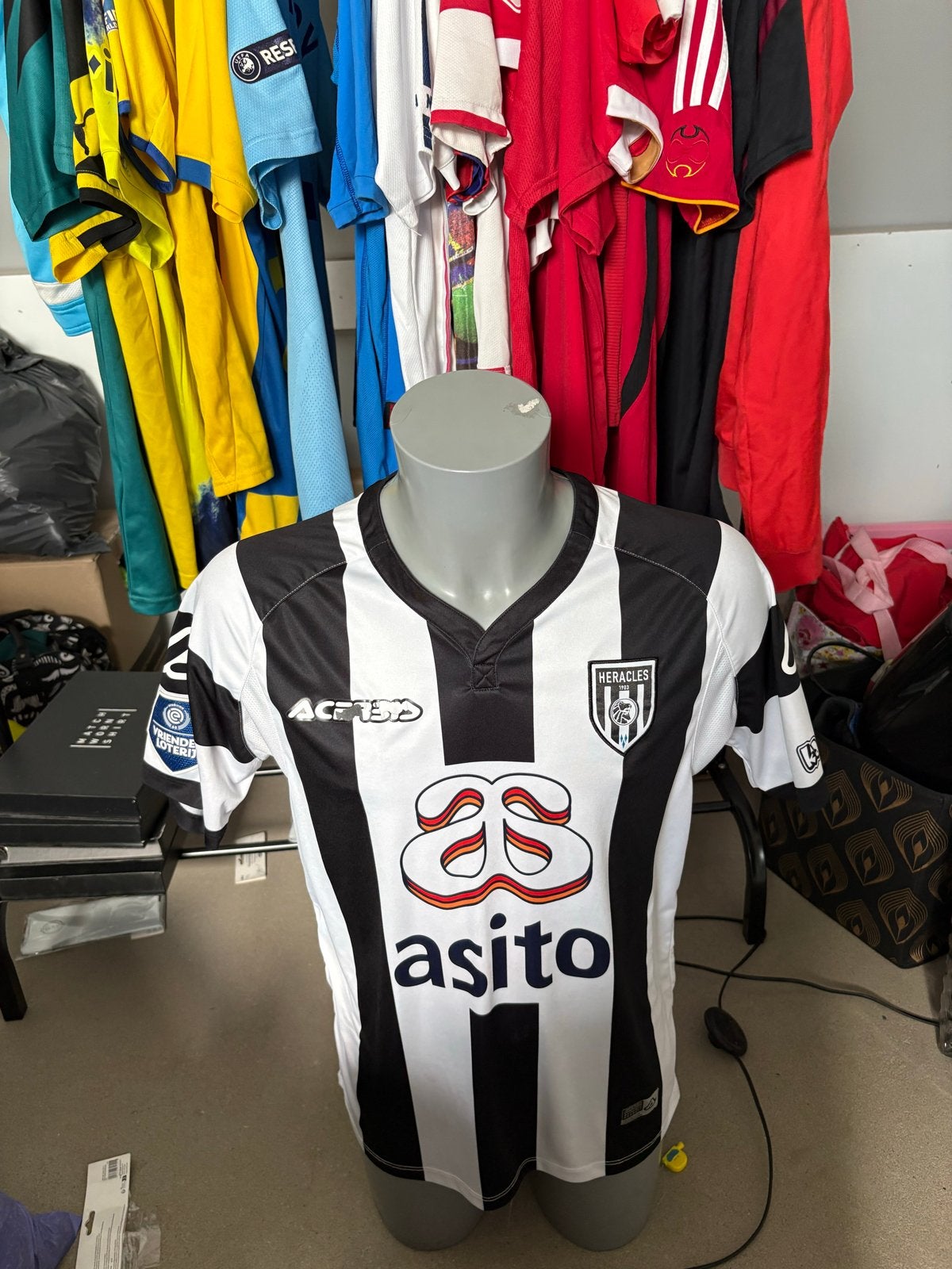 Matchworn Heracles Almelo voetbalshirt Burgzorg #37, Ophalen of Verzenden, Gebruikt, Shirt