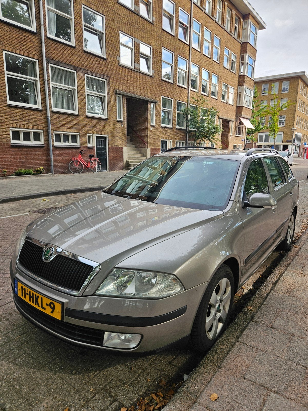 Skoda Octavia 1.6 Combi FSI werkende airco, Auto's, Voorwielaandrijving, 15 km/l, 4 cilinders, Beige
