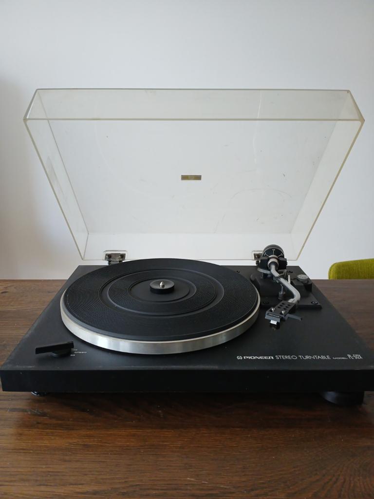 Pioneer PL 512X stereo draaitafel met originele stofkap, Ophalen of Verzenden, Gebruikt, Platenspeler, Pioneer