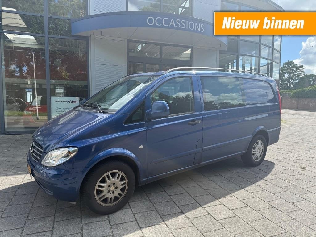 Mercedes-benz VITO 120 CDI 320 LANG.DC LUX-LMV-ECC-AUTOMAAT-, Auto's, Bestelauto's, Automaat, Blauw, 2987 cc, Bedrijf