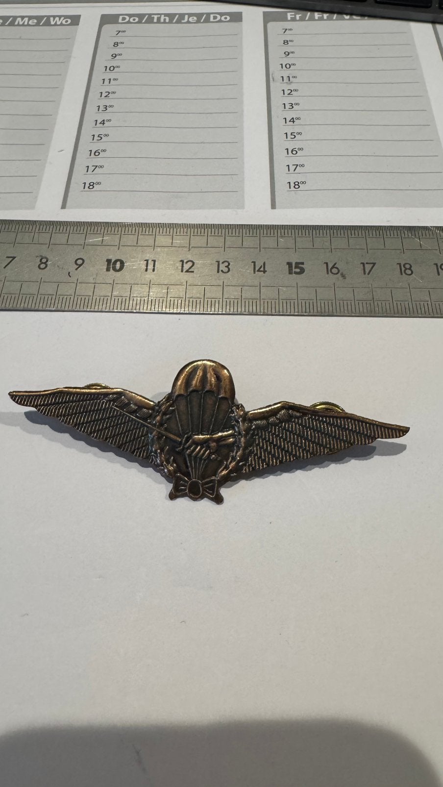 Wing knil remake, Verzamelen, Militaria | Algemeen, Ophalen of Verzenden, Landmacht, Nederland, Embleem of Badge