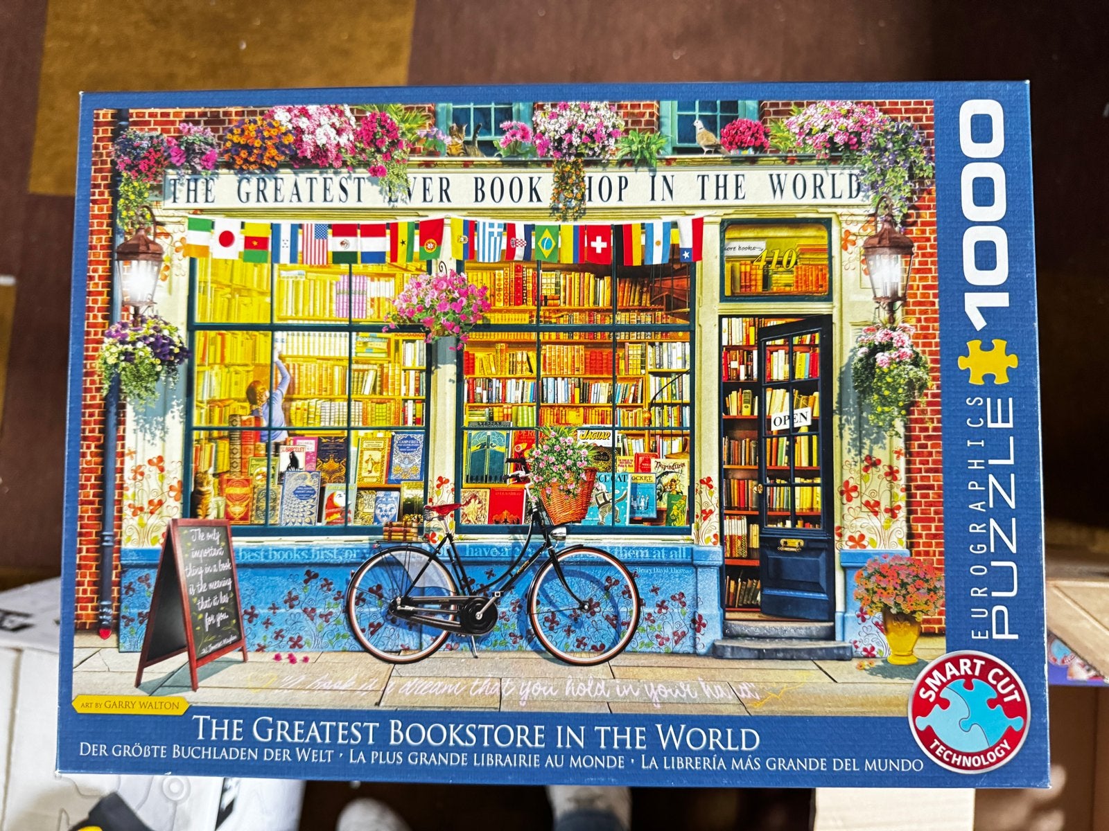Eurographics Legpuzzel: The Greatest Ever Bookshop 1000 stuk, Ophalen of Verzenden, 500 t/m 1500 stukjes, Nieuw, Legpuzzel