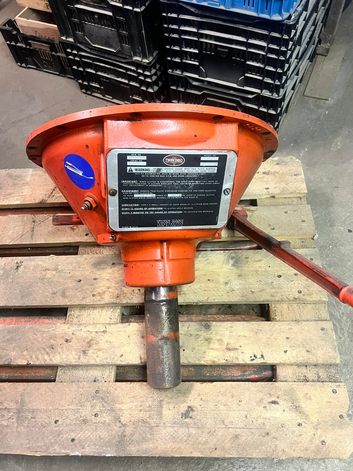 Twin disc sp114p1, Ophalen, Gebruikt