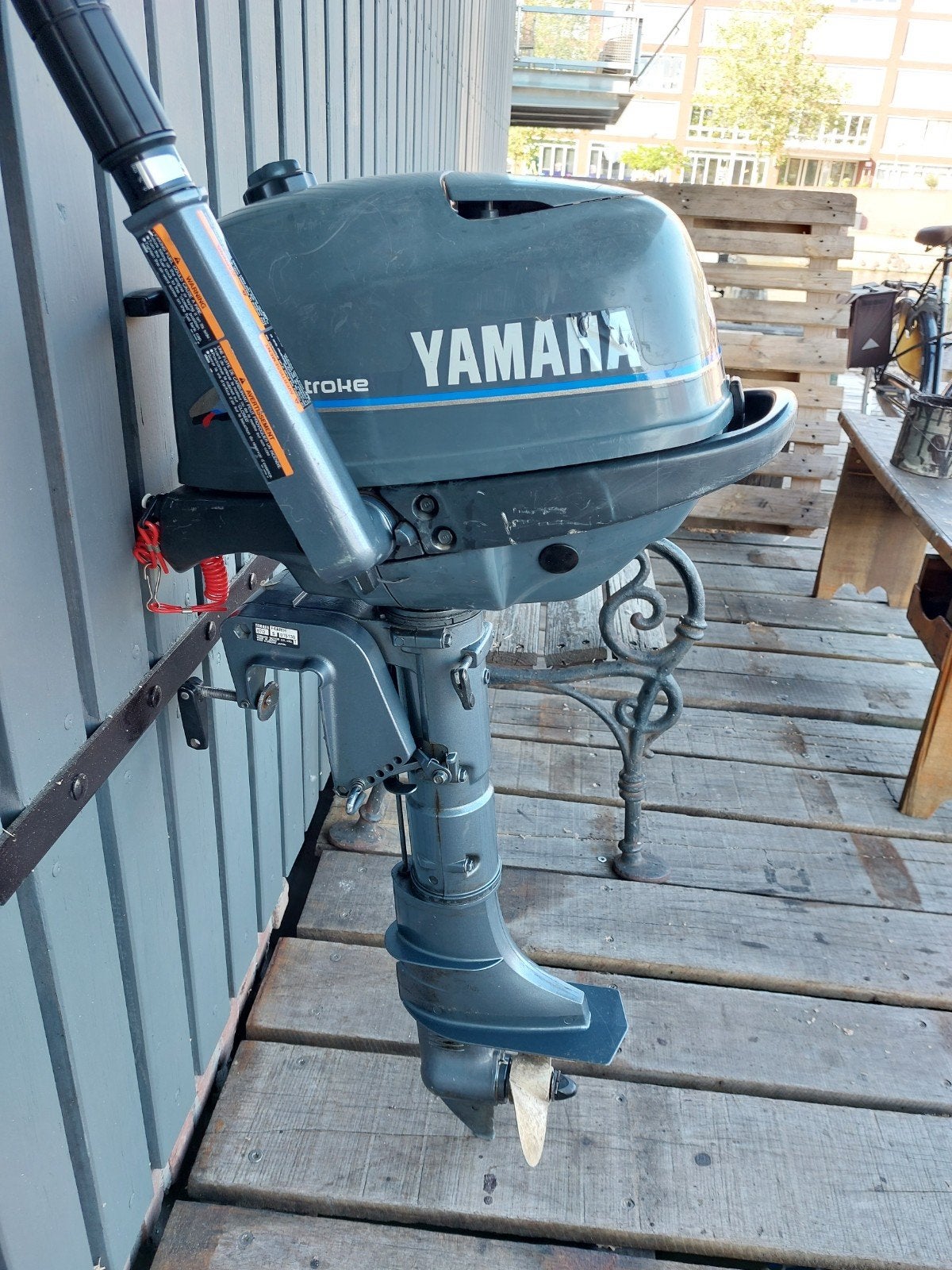 buiten kans Yamaha buitenboordmotor 4 pk 4 tact, Watersport en Boten, Sloepen, Ophalen, Buitenboordmotor, Vlet