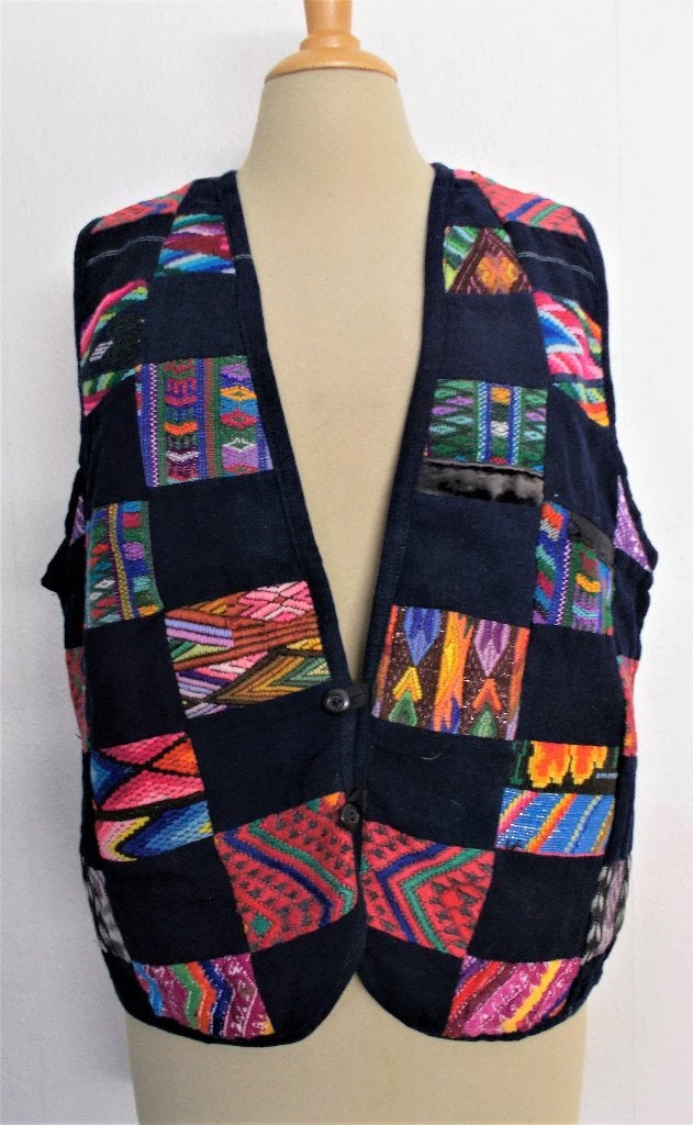 Folklore 100% katoen gilet uit Guatamala! L, Maat 42/44 (L), Zo goed als nieuw, Zonder mouw, Verzenden