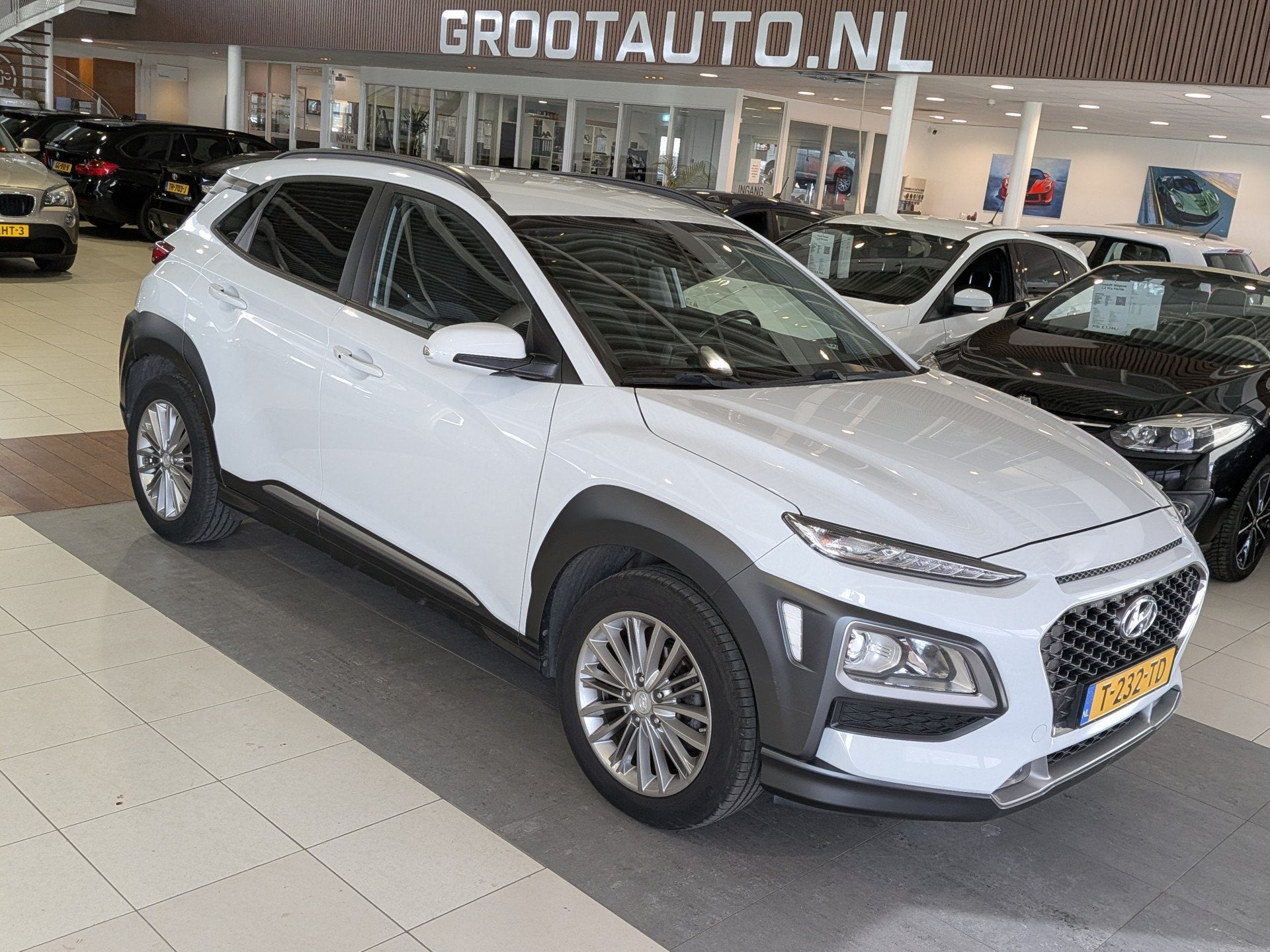 Hyundai KONA 1.0T Premium Airco, Cruise Control, Stuurbekrac, Voorwielaandrijving, Automatische klimaatregeling, Stof, Gebruikt