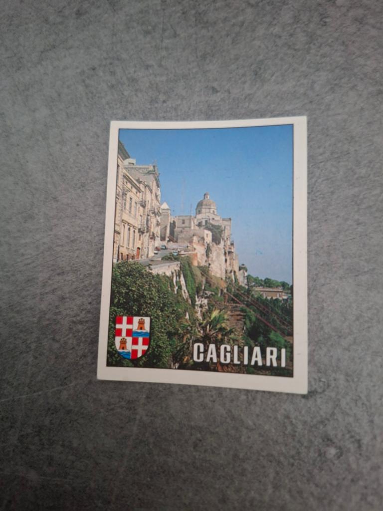 Panini sticker WK 90 Italia. Speelstad WK Cagliari., Verzenden, Zo goed als nieuw, Sticker